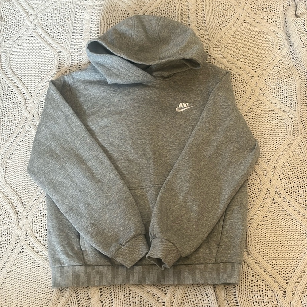 Gray hoodie with kangaroo pouch